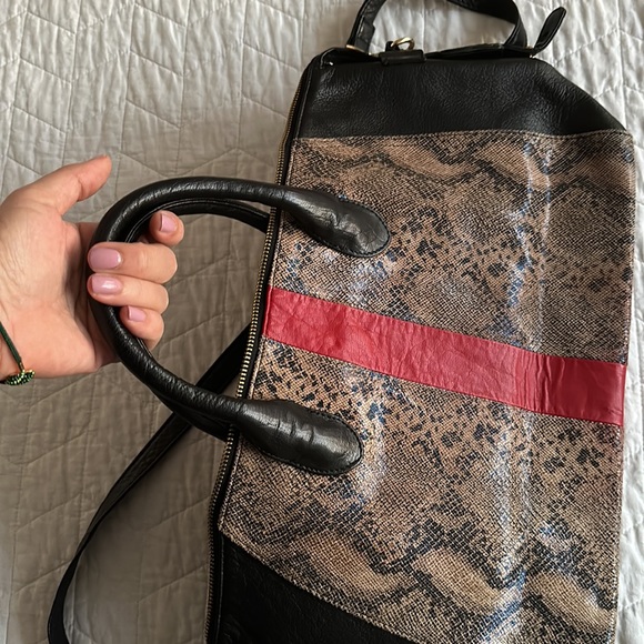 NWOT - Leather color block bag - Picture 9 of 9